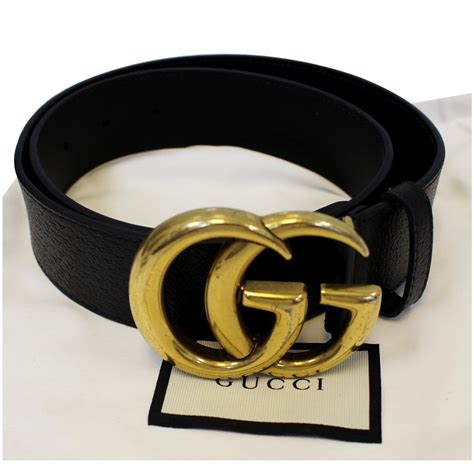 black gucci double g belt